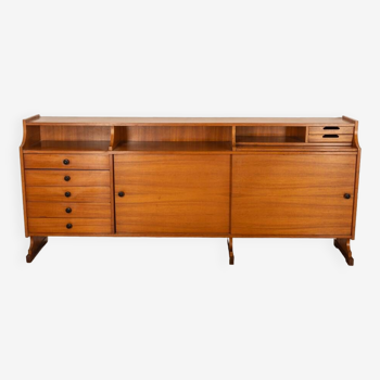 VINTAGE 60'S SIDEBOARD SIDEBOARD IN WOOD ITALIAN DESIGN