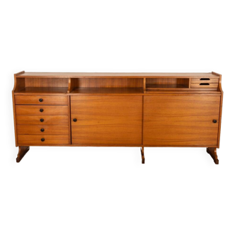 VINTAGE 60'S SIDEBOARD SIDEBOARD IN WOOD ITALIAN DESIGN