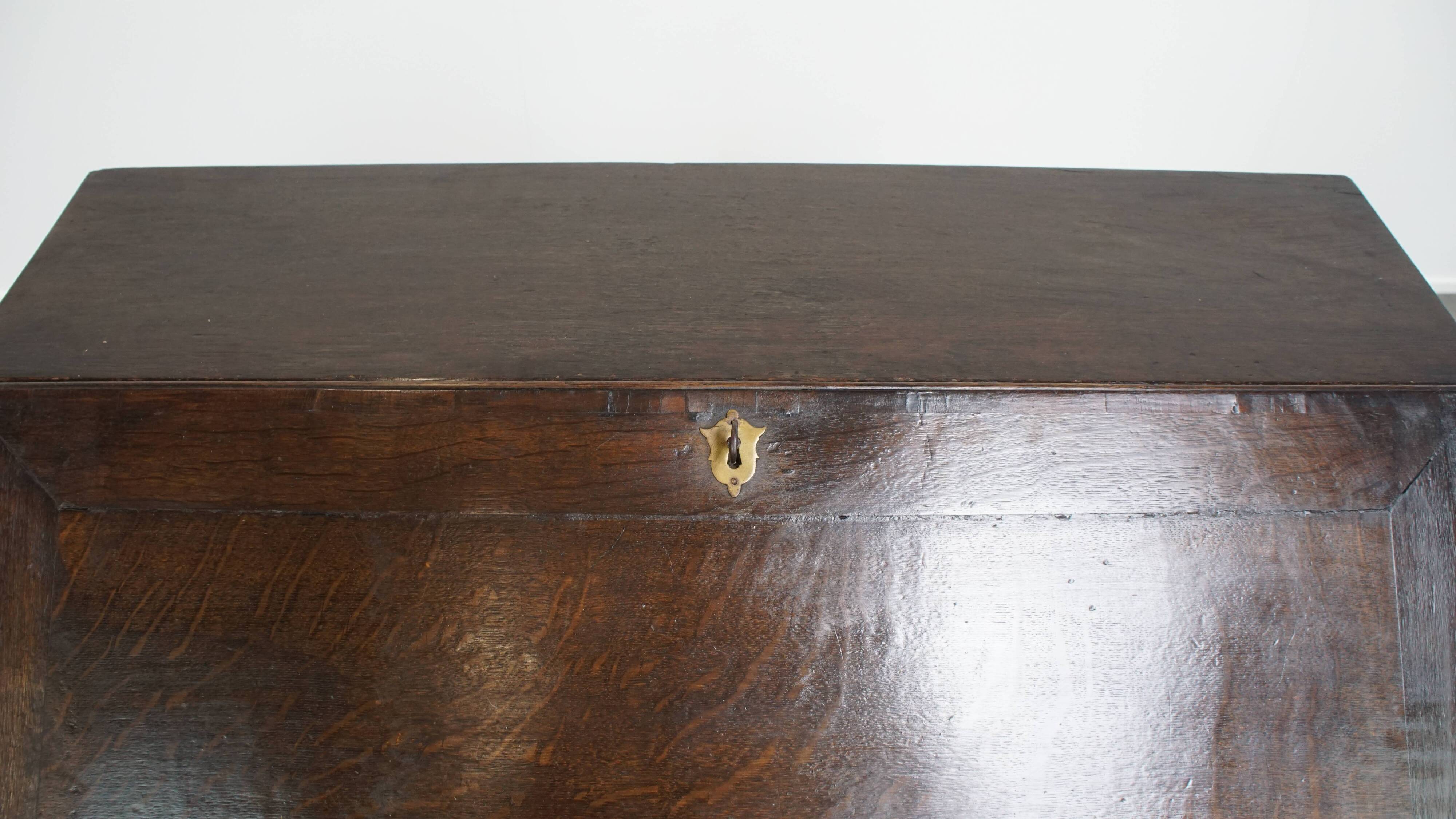 Antique English Oak Secretary / Chest of Drawers