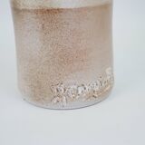 Large ceramic bottle signed Jeannette