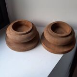 Bougeoirs en bois
