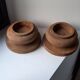 Wooden candle holders