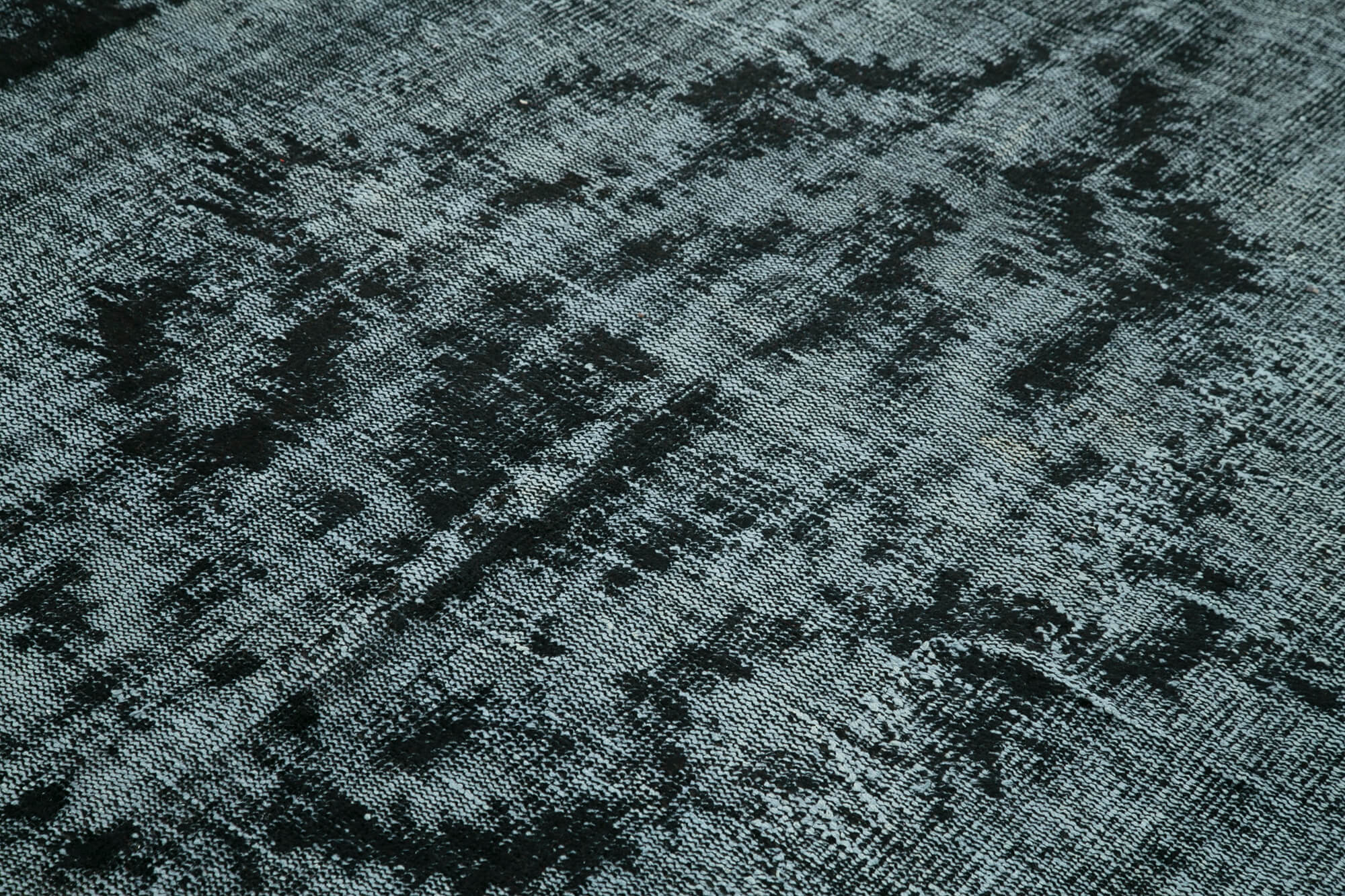 Handmade Unique Anatolian 1970s 214 cm x 311 cm Black Rug