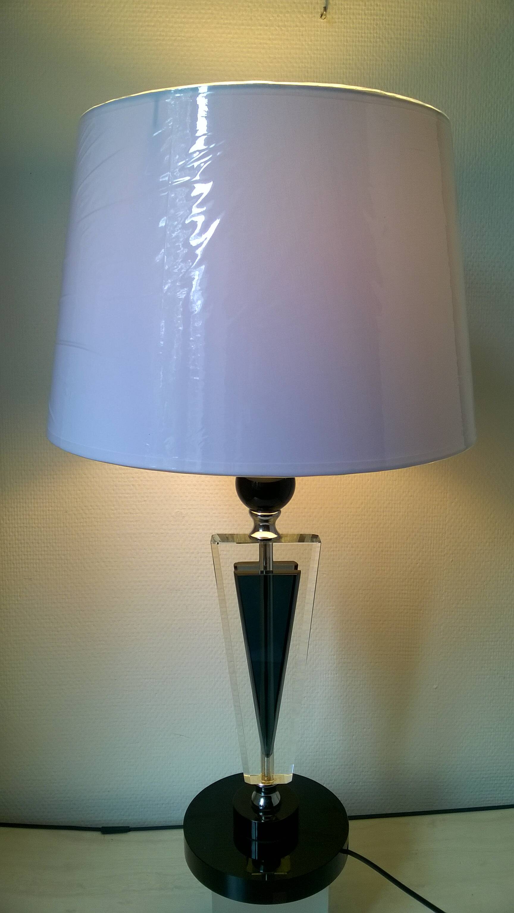 ART DECO style glass lamp