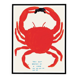 David Shrigley, You Got Beaten By A Crab, 2021