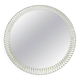 Miroir Mural Rond Facetté Effet Optique Cristal Arte Exceptionnel, Italie, Années 1960
