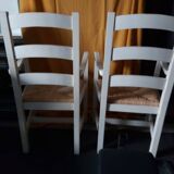 2 armchairs by the fireplace