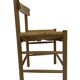 Chaise vintage danoise en corde et bois, années 60