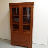 Vintage Dutch oak 2 door bookcase