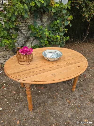 Table à abattants pliable en bois massif brut