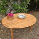 Table à abattants pliable en bois massif brut