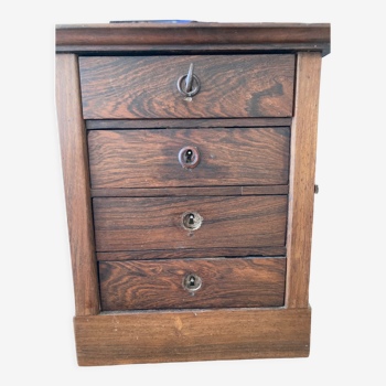 Rosewood work student chest of drawers