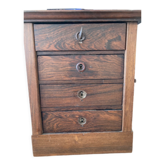 Rosewood work student chest of drawers