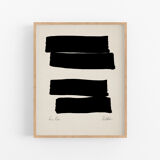 Framed abstract giclee art print 50x70cm