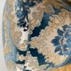 Ottoman in blue velvet