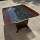 Table Bureau à manivelle en bois