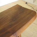 Oiled solid elm backrest bench