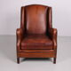 Fauteuil club en cuir de mouton années 1970