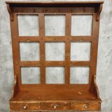 French vintage wall-mounted kitchen shelf 110x123cm