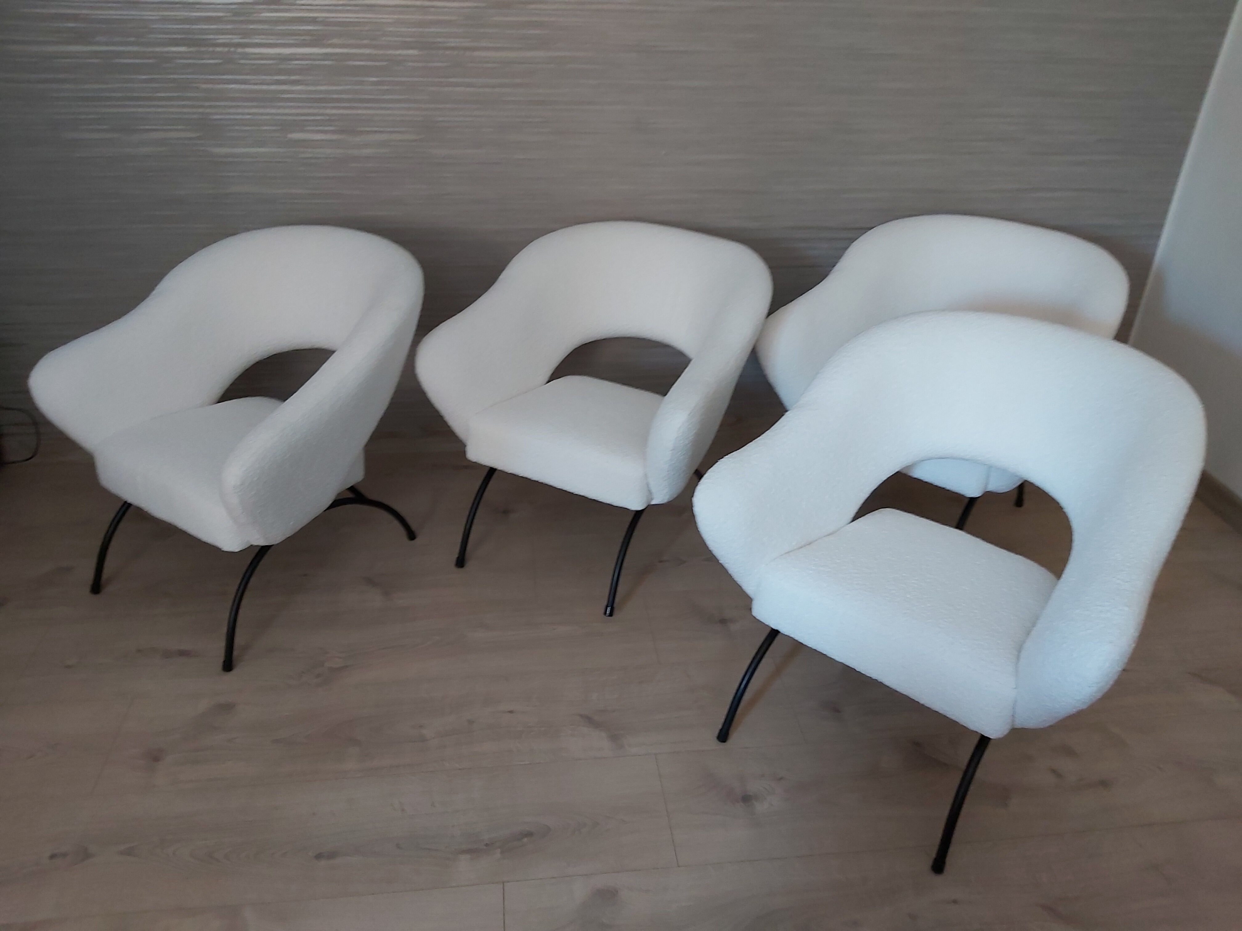 A set of four armchairs, Poland, 1960s