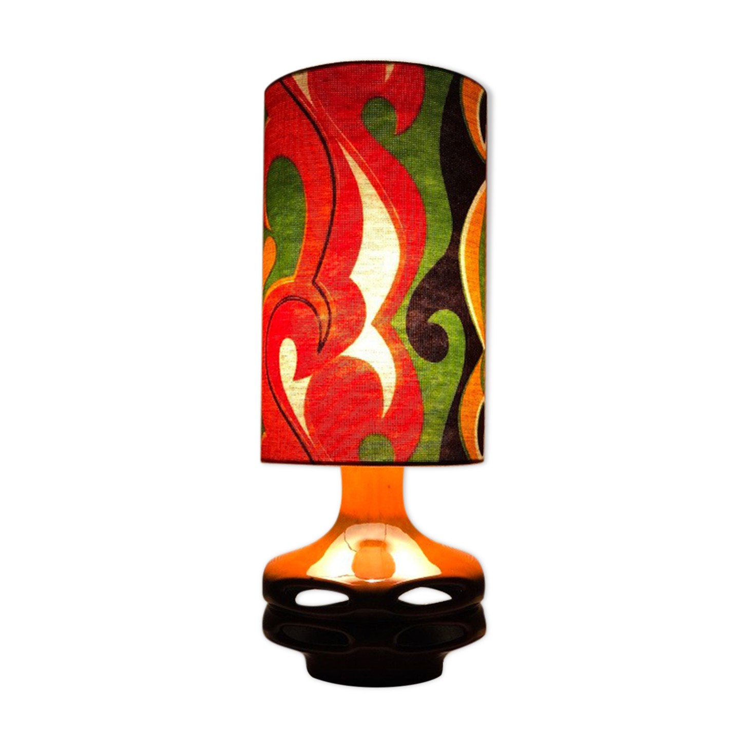 Lampe space age Devil céramique Stein - vintage Germany 70s