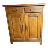 Buffet artisanal  en chêne massif , assemblage traditionnel