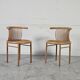 Pair of Herbert Ohl chairs for Lubke, 1980s