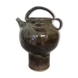 Pitcher gargoulette in enamelled sandstone