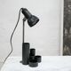 Vintage black desk lamp with pencil holder
