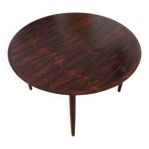 table à rallonge  scandinave - palissandre rio