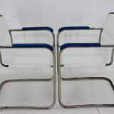 1930s Marcel Breuer Set of  B10 Bauhaus Tubular Table  and B34 Armachairs by Mucke Melder, CZ