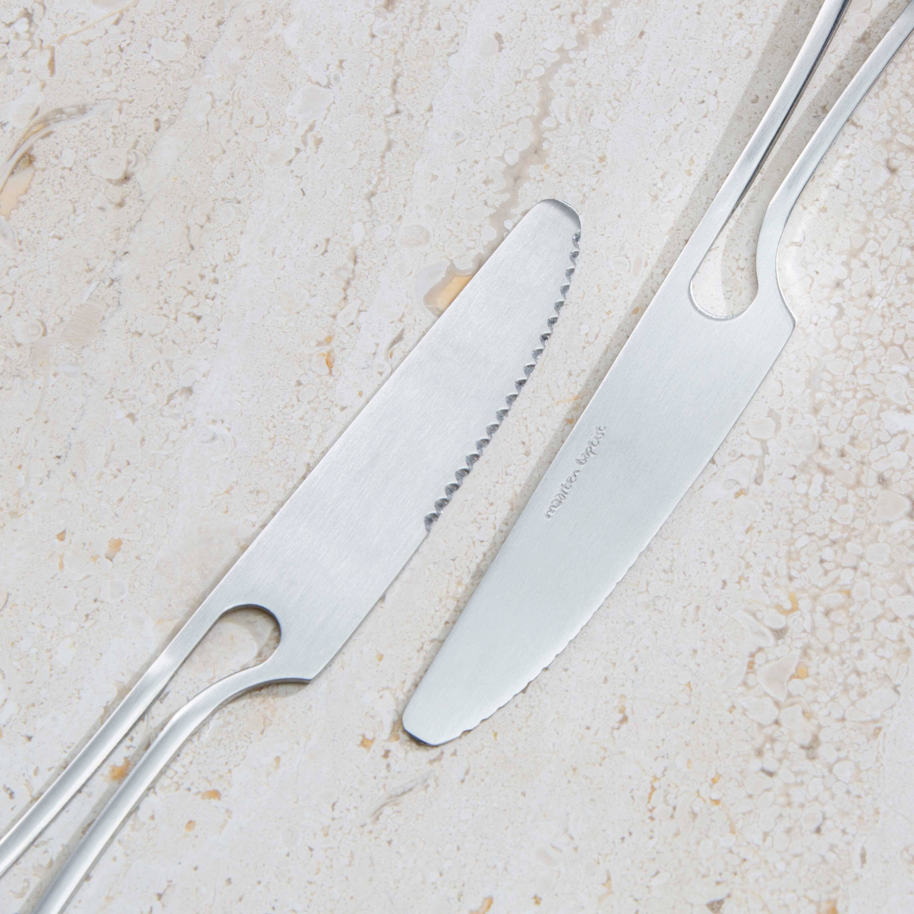 Outline cutlery set 42 pieces flatware set fork knife spoon and small items