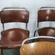 Set of 6 Gispen 106 Dutch Industrial Plywood Chairs, 1960s