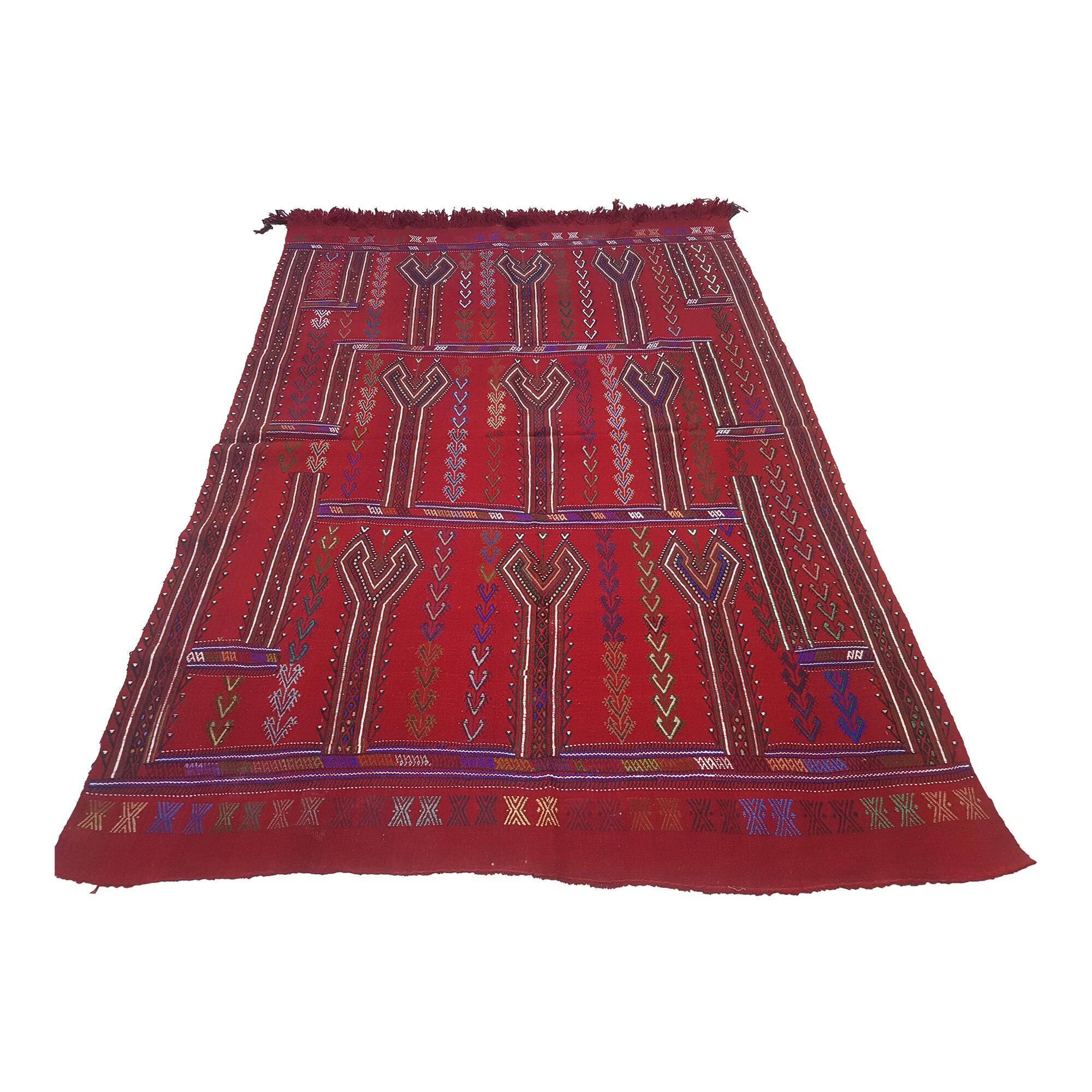 Vintage Turkish kilim handwoven 172x248 cm