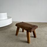 Stool in blond teak