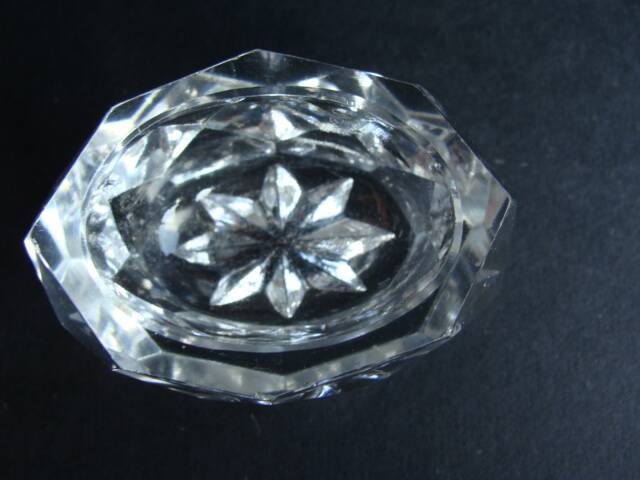 oval crystal salt cellars