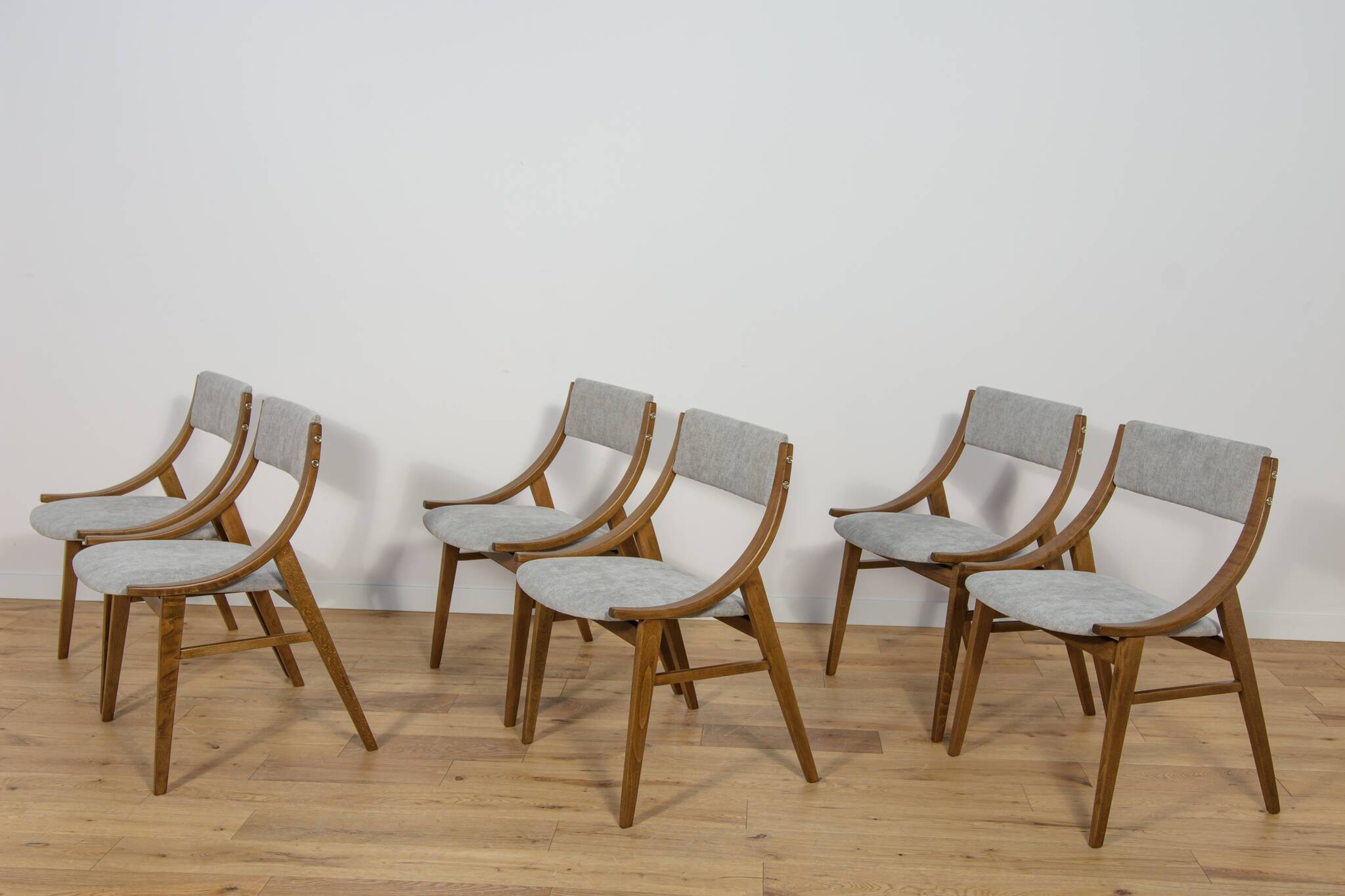 Ski Jumper Chairs from Zamojska, Poland, 1970s, Set of 6