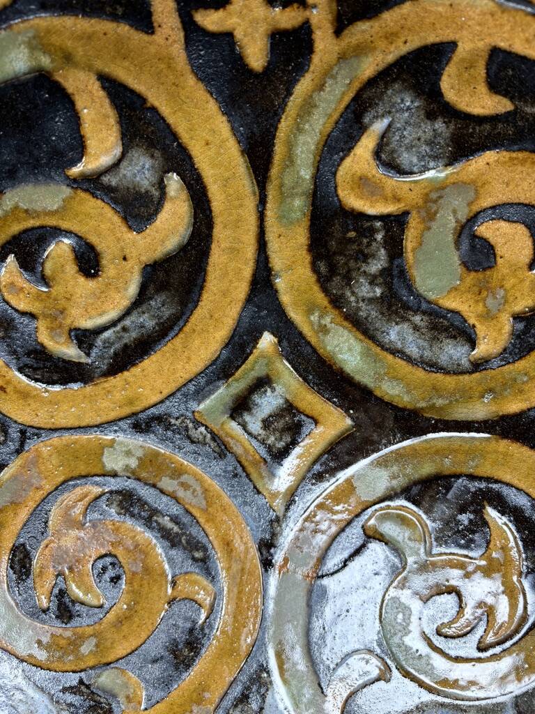 Louis Giraud vintage 1930 XXL Art Deco Vallauris dish