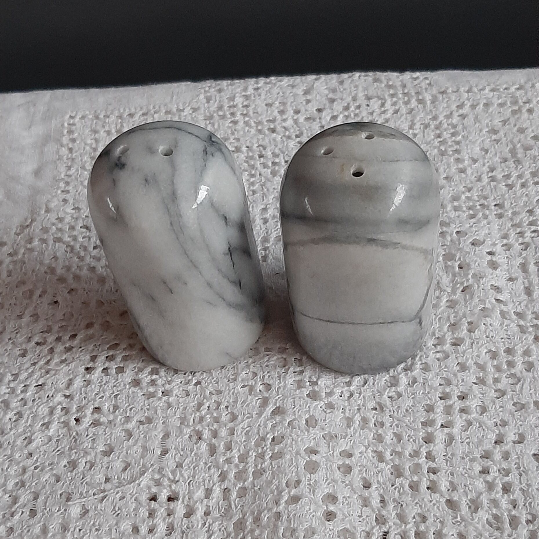 Marble salt and pepper shaker