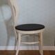 Chaise baumann mouette blanche skaï noir