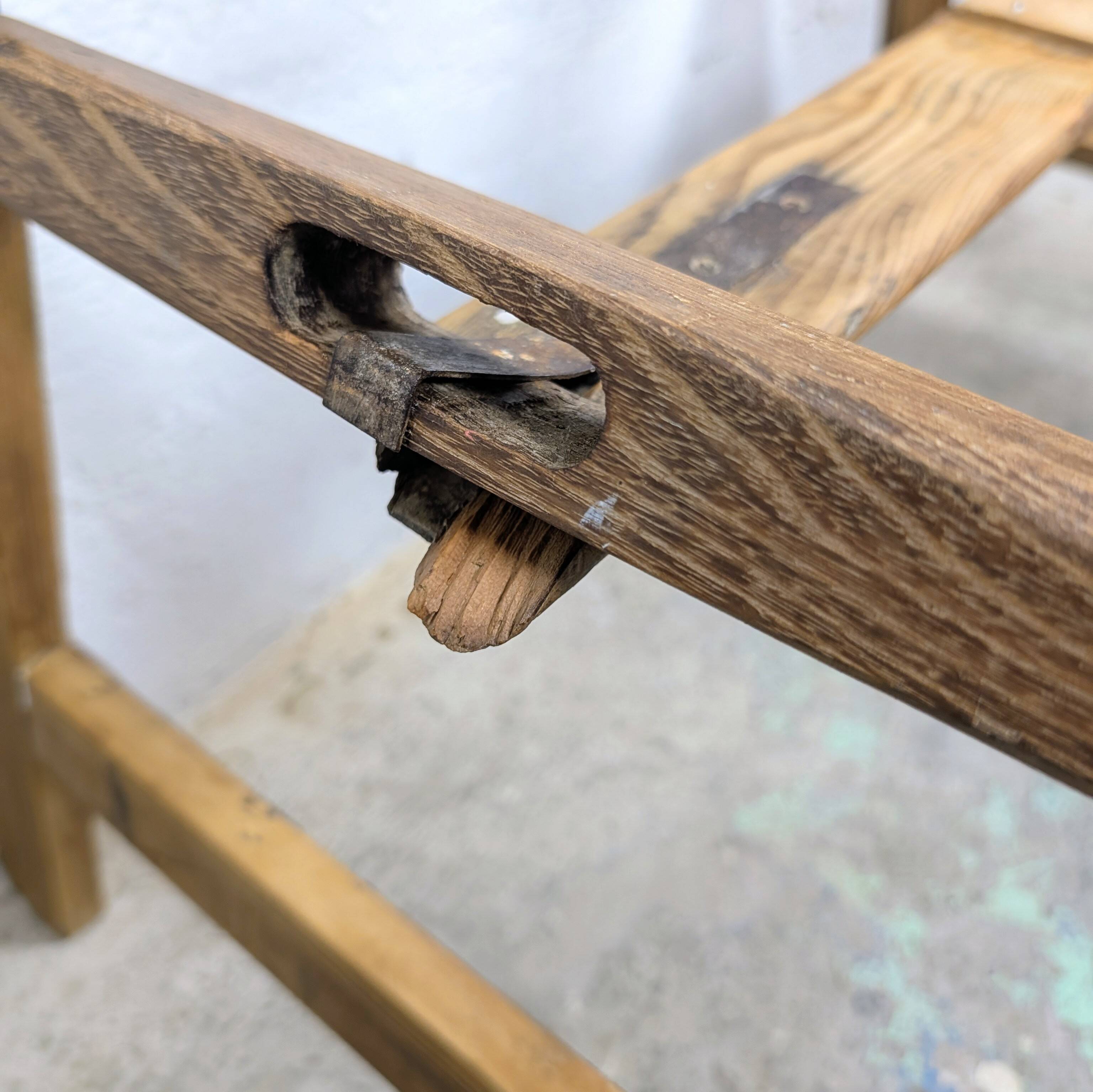 Antique wooden step stool