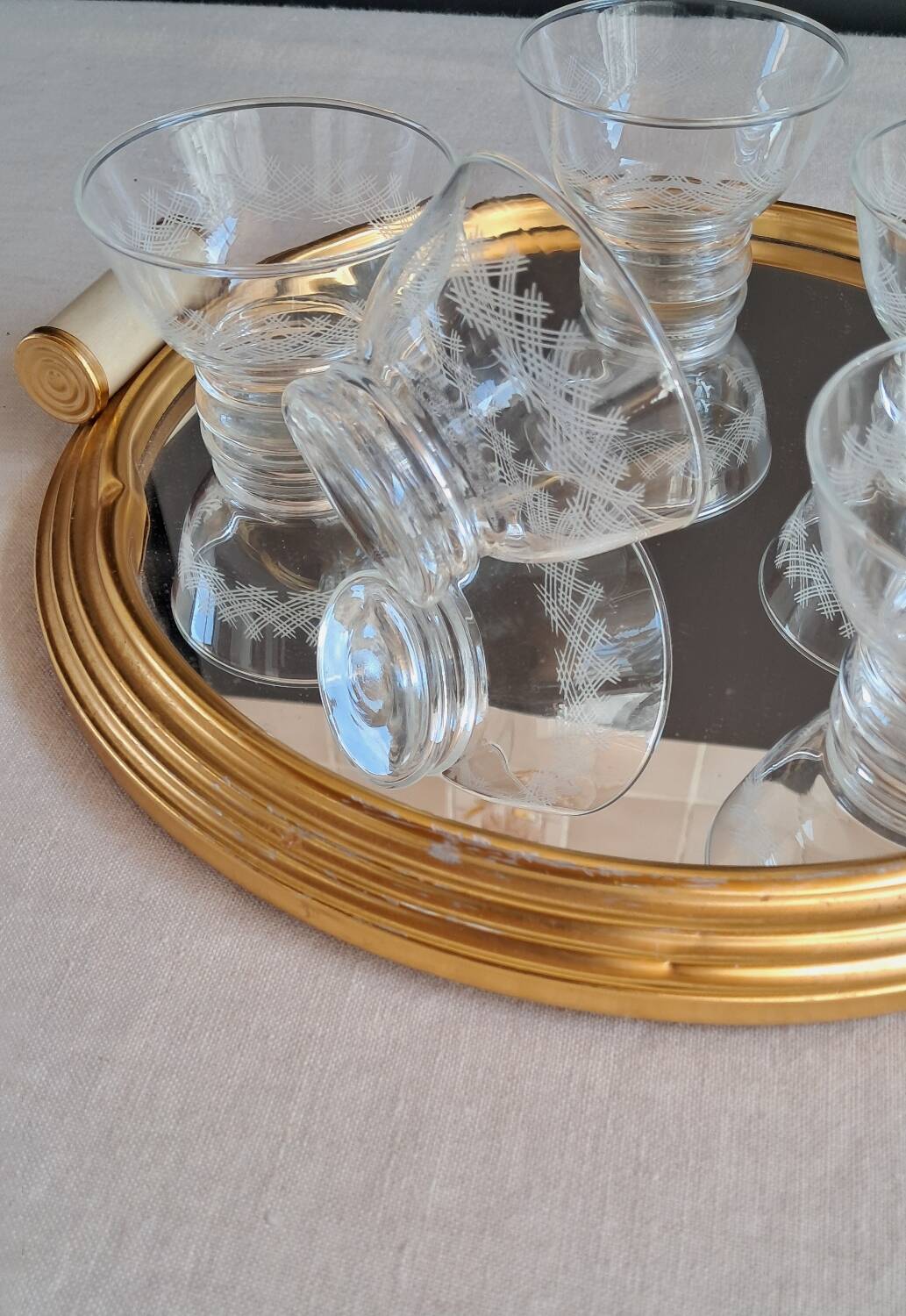 Vintage champagne glasses