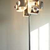Vintage space age stainless steel floor lamp