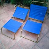 Paire de chaises pliantes de plage lafuma