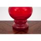 Vase rouge moderne du milieu du siècle Pologne années 1980
