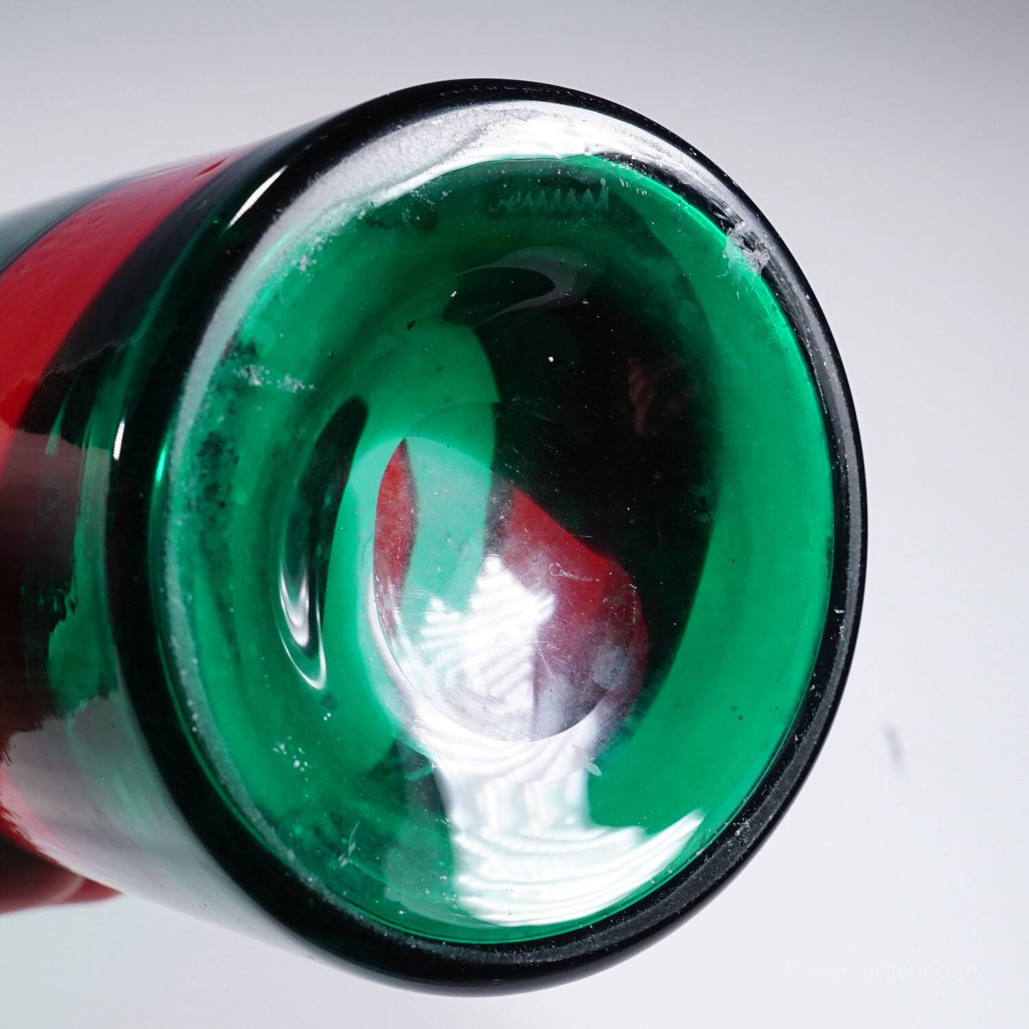 Vase 'A Fasce' by Fulvio Bianconi for Venini, Venice Murano 1950s