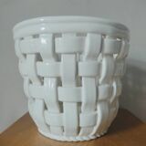 Braided earthenware pot pot cover