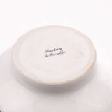 Brussels porcelain vase with a gold rim and flowers