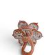 Pair of flower candle holders handmade in Italy.