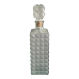 Green frosted glass whisky decanter